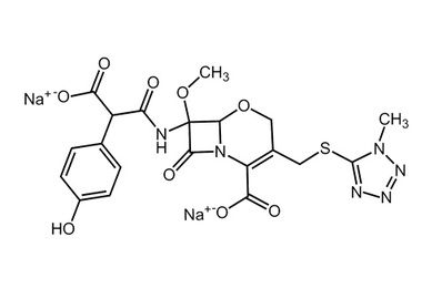 Moxalactam sodium, ≥830 μg/mg