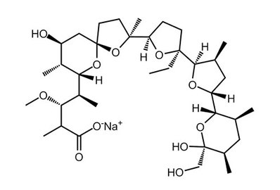 Monensin sodium, 90-95%